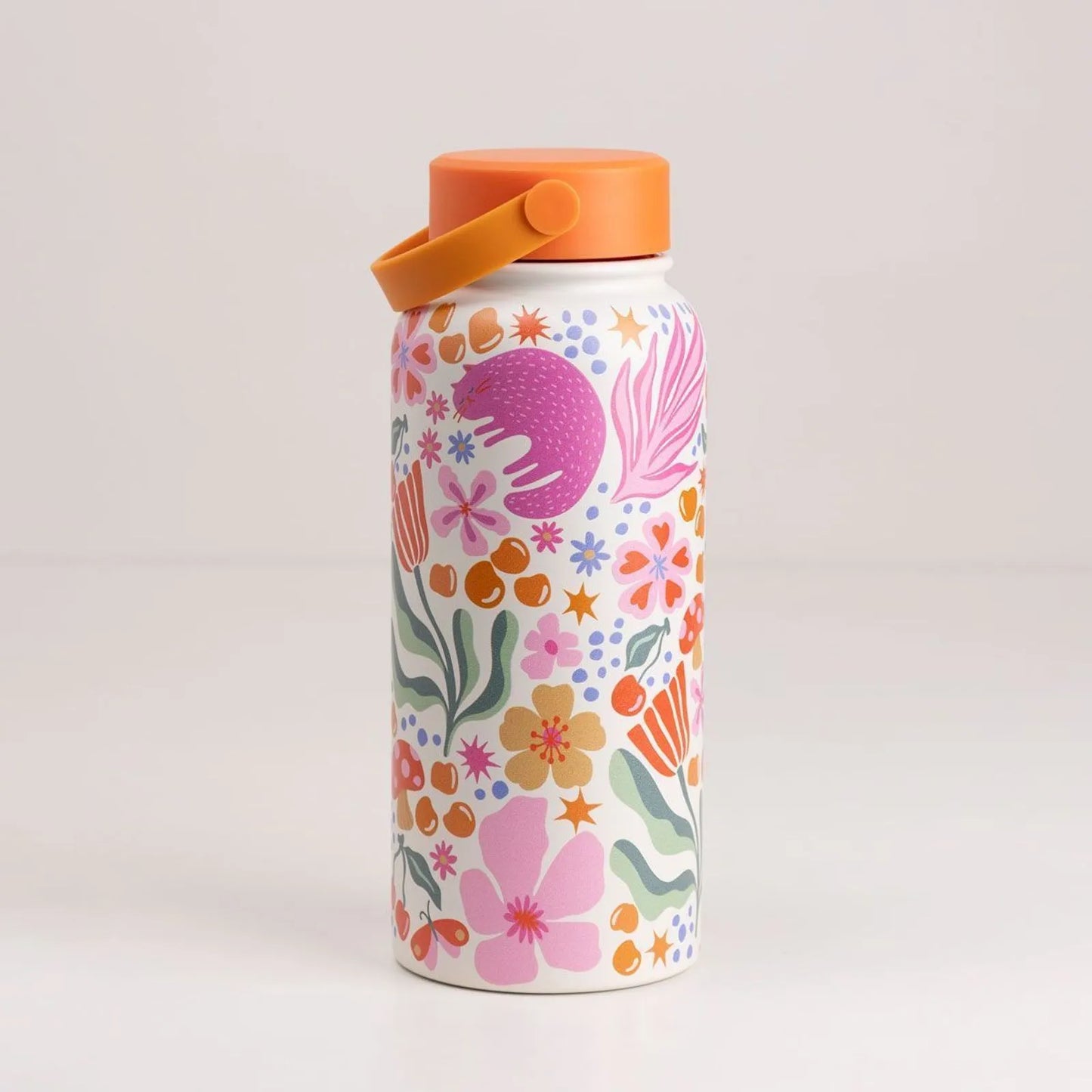 Thermos Bottle with Positivity Print