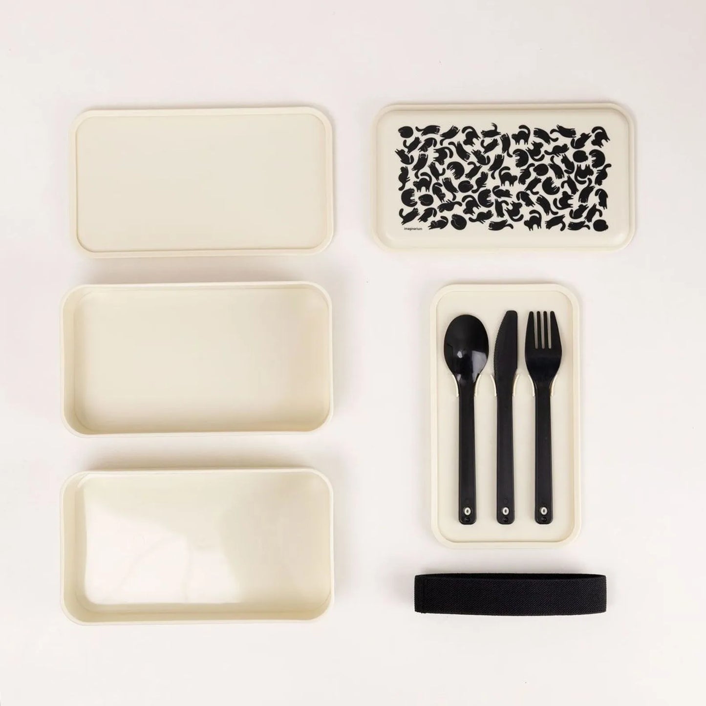 Lunchbox with Kitten Cutlery